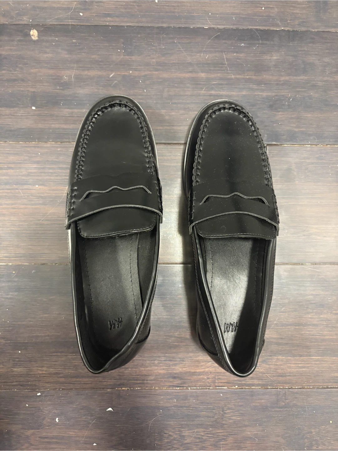 H&M Black Penny Loafers Never Used