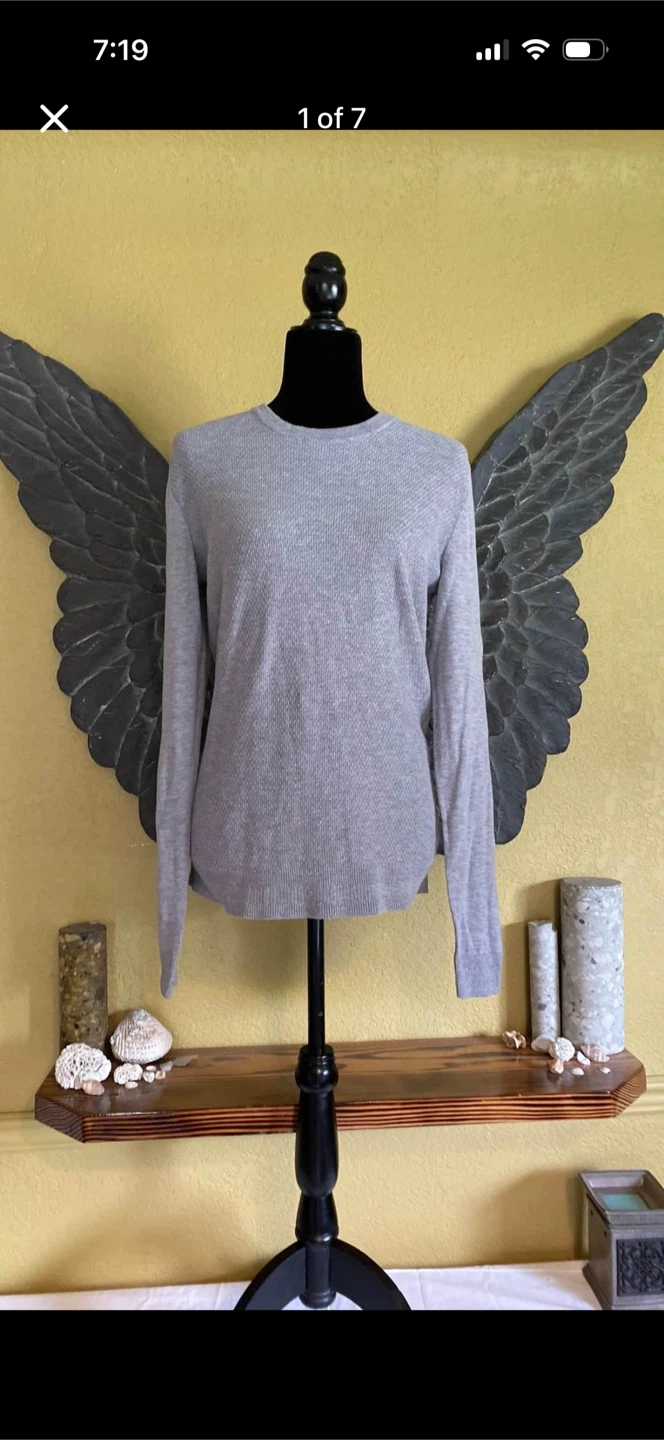 Reitmans Mini Weave Front Pull Over Thin Sweater