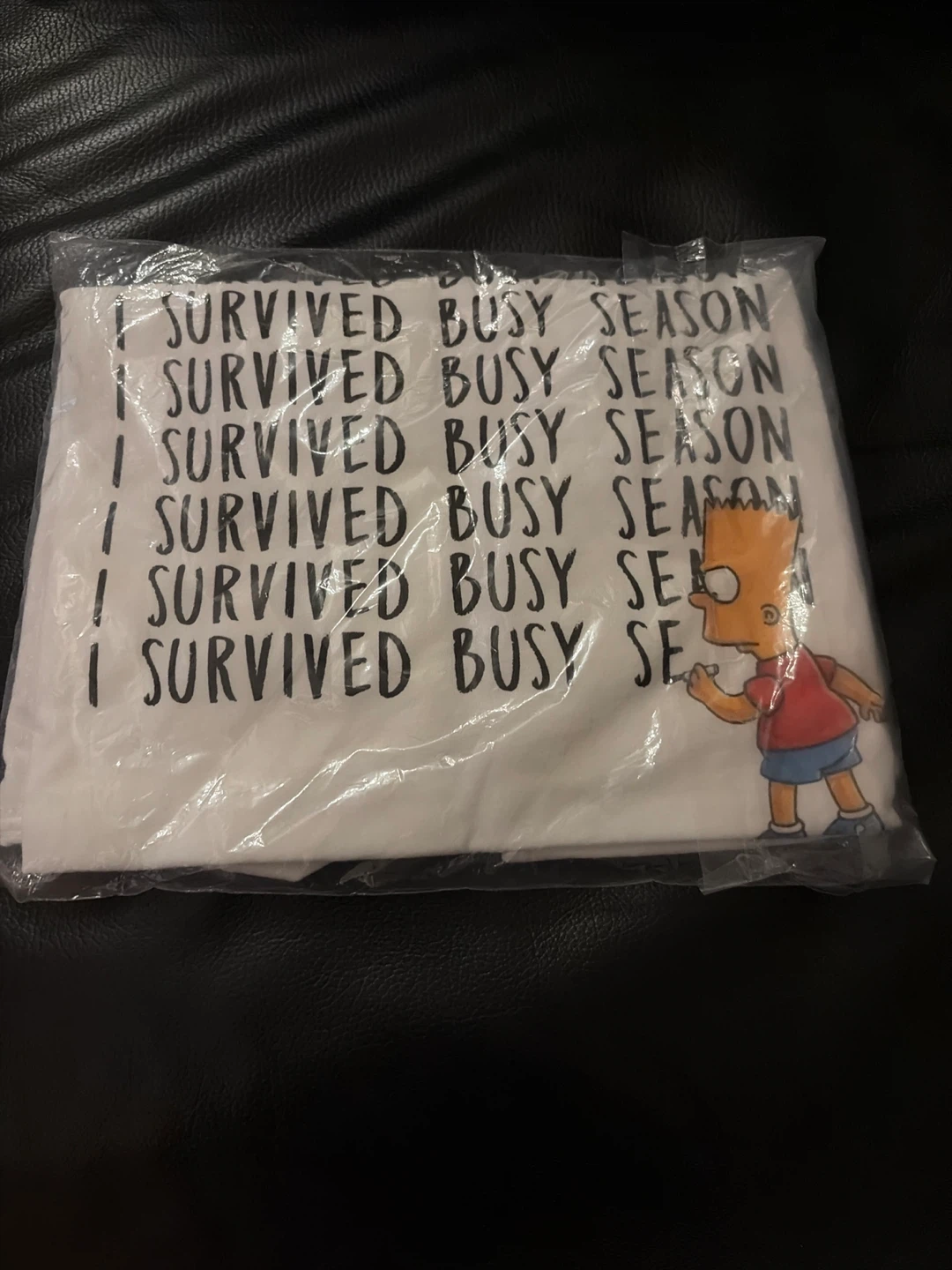 Bart Simpson I Survived Busy Season T-Shirt
