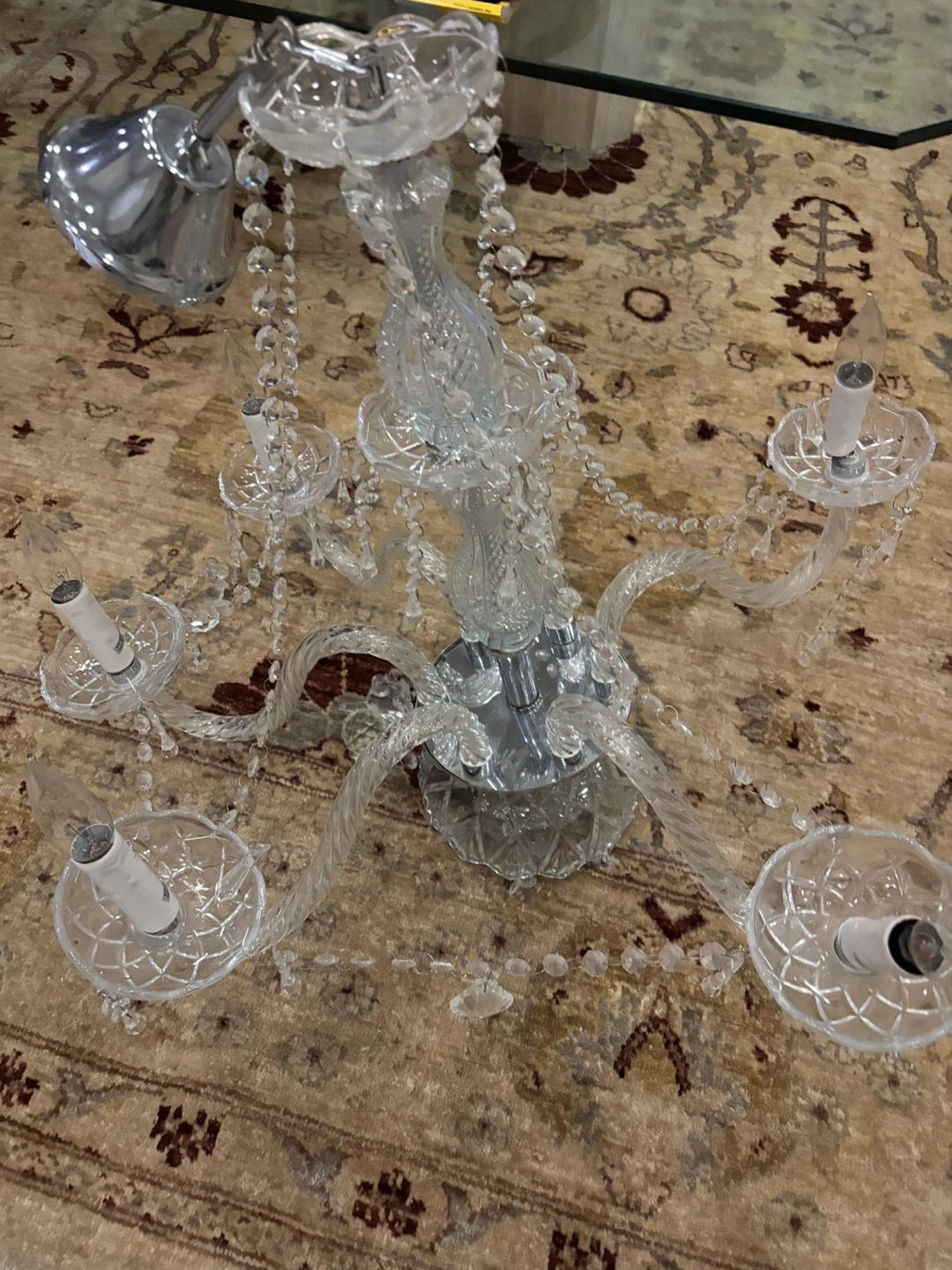 Crystal Chandelier 6-Light Fixture - photo 2