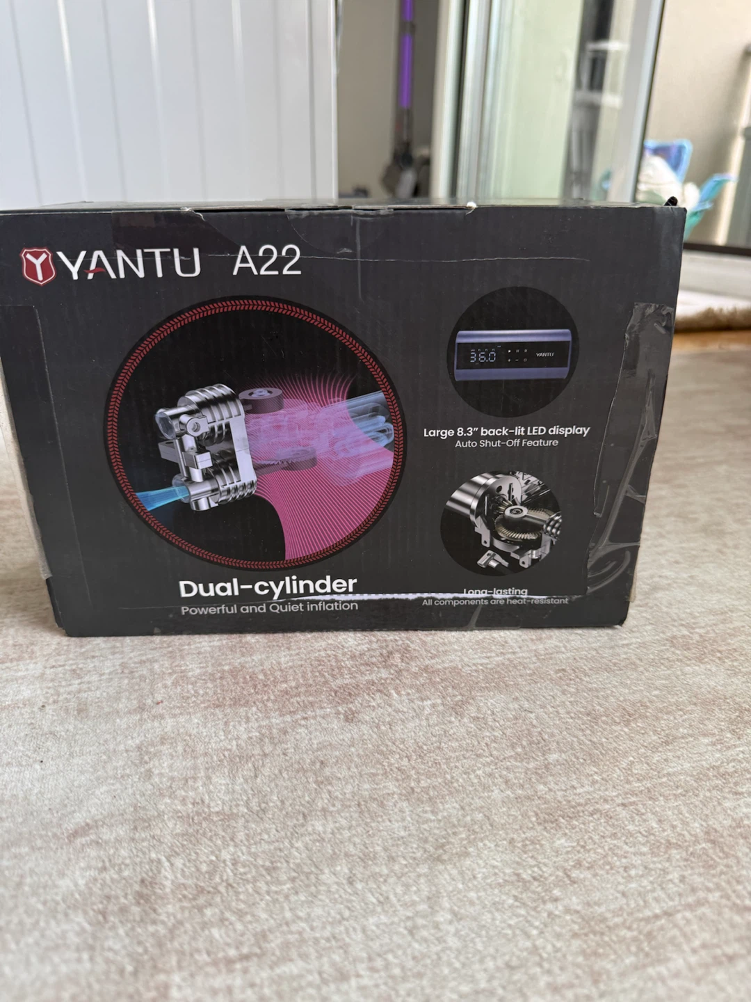 YANTU A22 Dual Cylinder Tire Inflator - photo 2