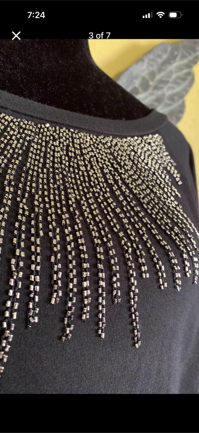 Rachel Roy Sweater With Beads And Back Neck Tie - photo 3