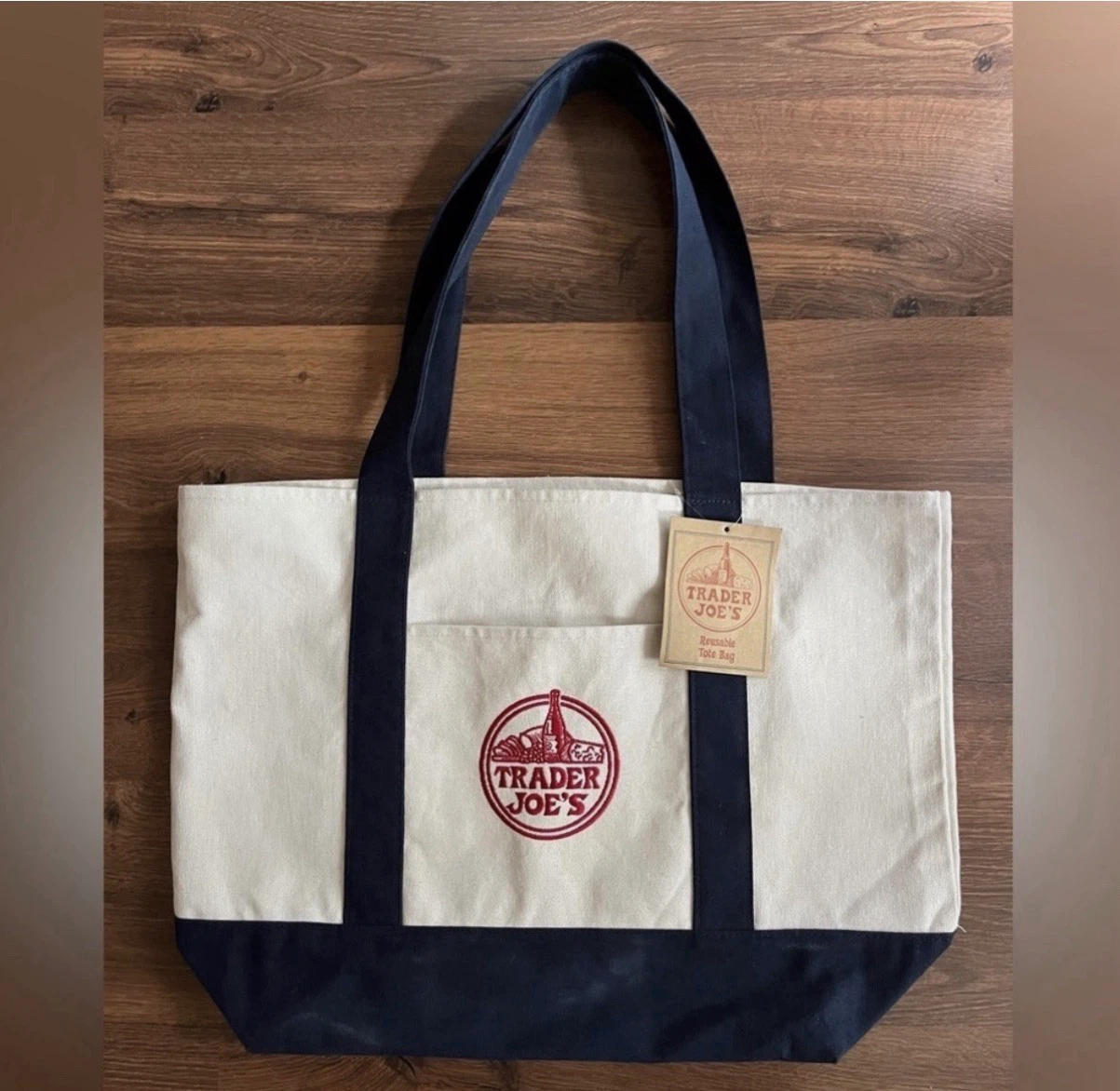 Trader Joe's Canvas Reusable Tote Bag
