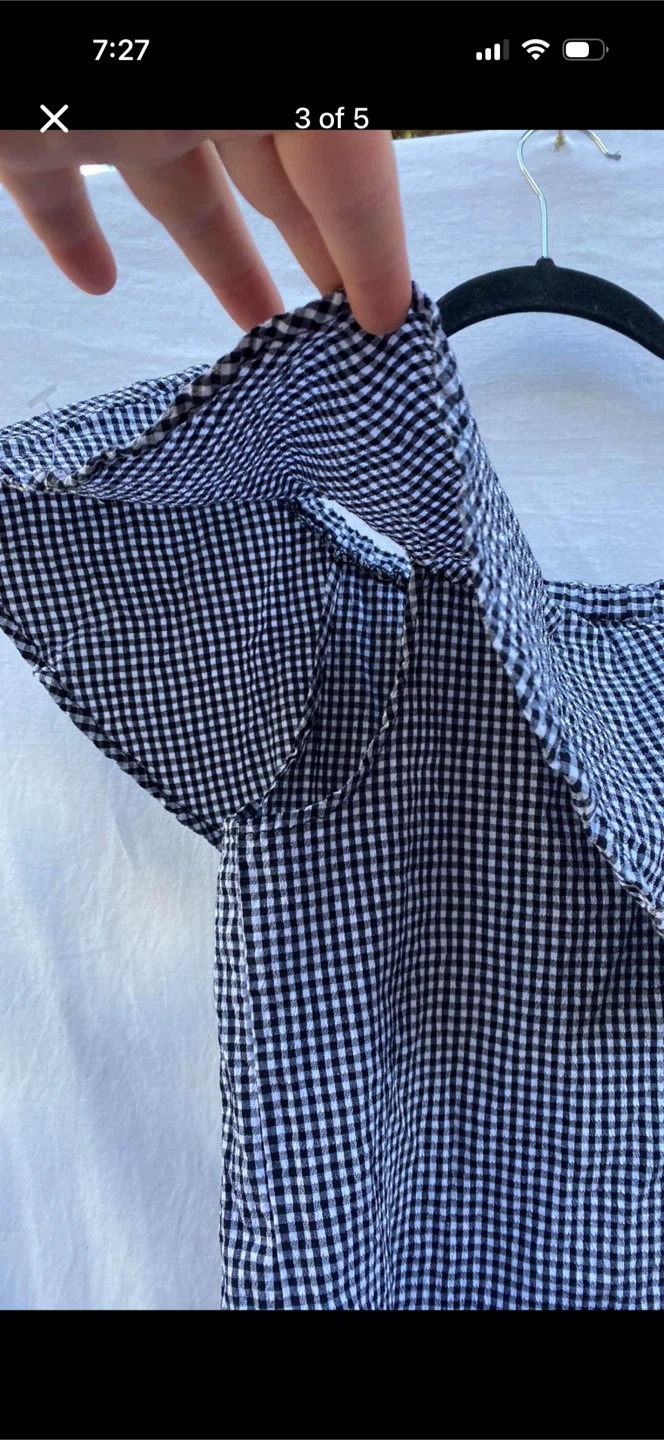 Rebel Sugar Plaid Off The Shoulder Shirt Top - photo 3