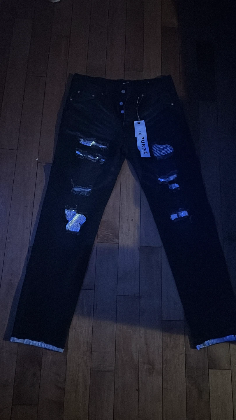 Purple Brand Distressed Black Jeans - photo 2