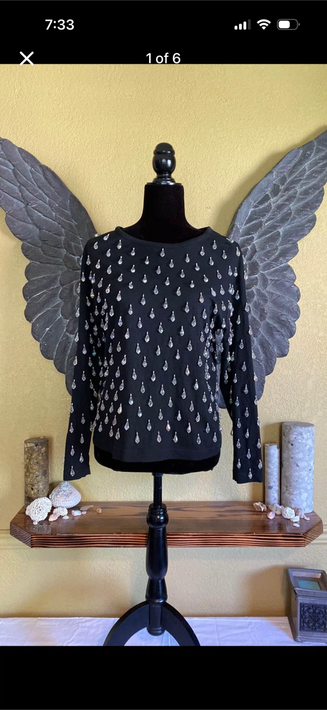 Vintage Franco Valeri Long-sleeve with Jewels