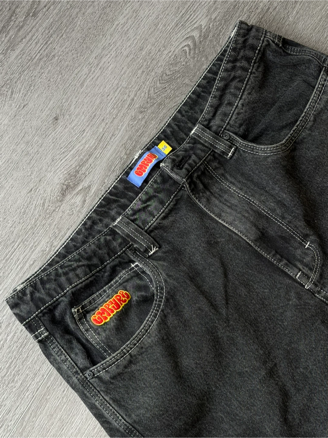 EMPYRE Black Cargo Denim Jeans Size 36