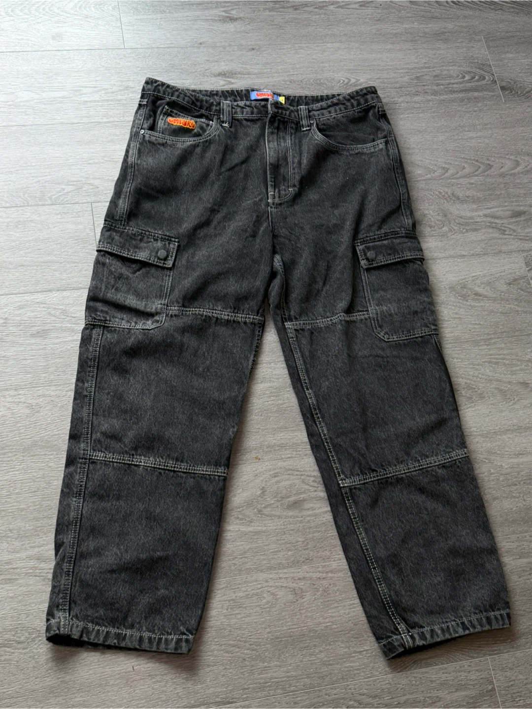 EMPYRE Black Cargo Denim Jeans Size 36 - photo 2