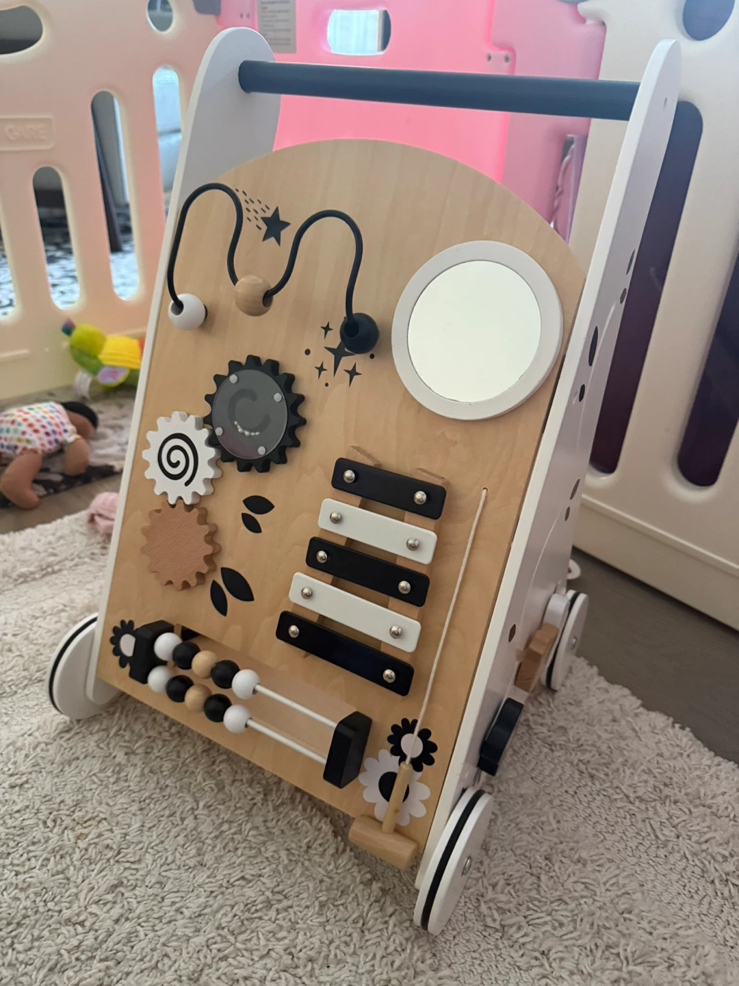 Wooden Activity Baby Walker