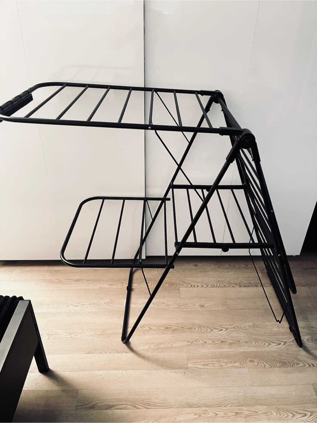 Black Foldable Laundry Drying Rack - photo 2