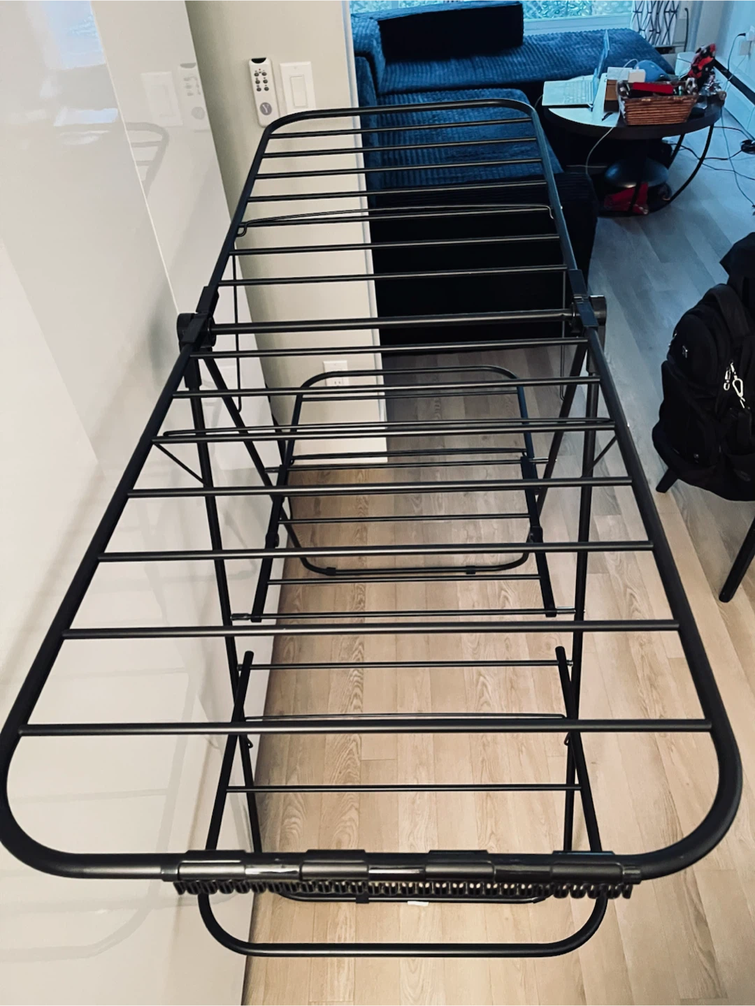 Black Foldable Laundry Drying Rack - photo 3