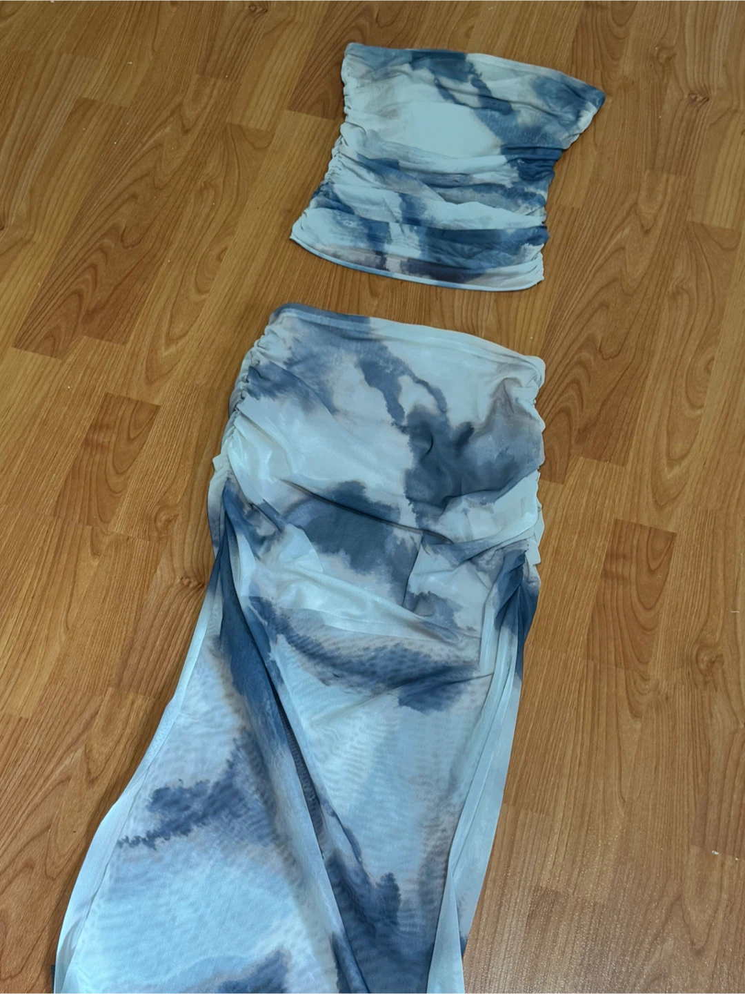 Mesh Tie-Dye Two-Piece Set - photo 2