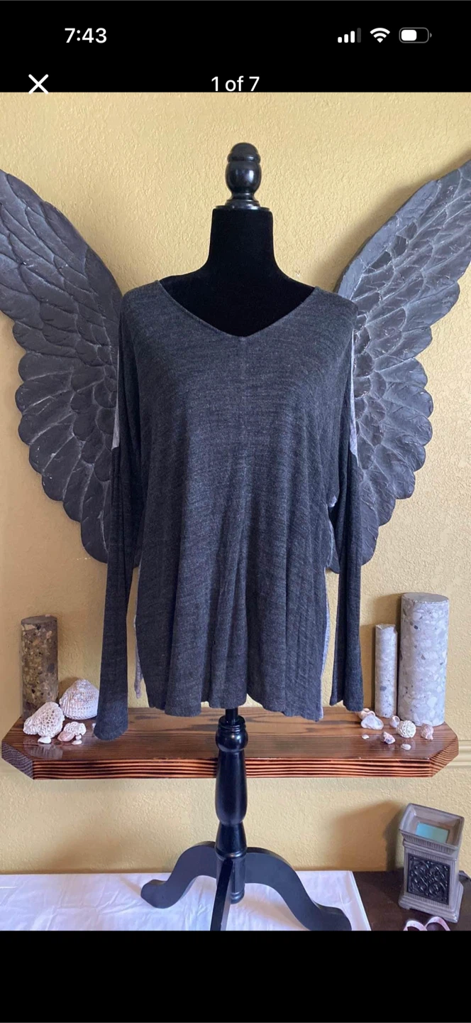 Ann Taylor Loft Oversized V-neck Sweater Top