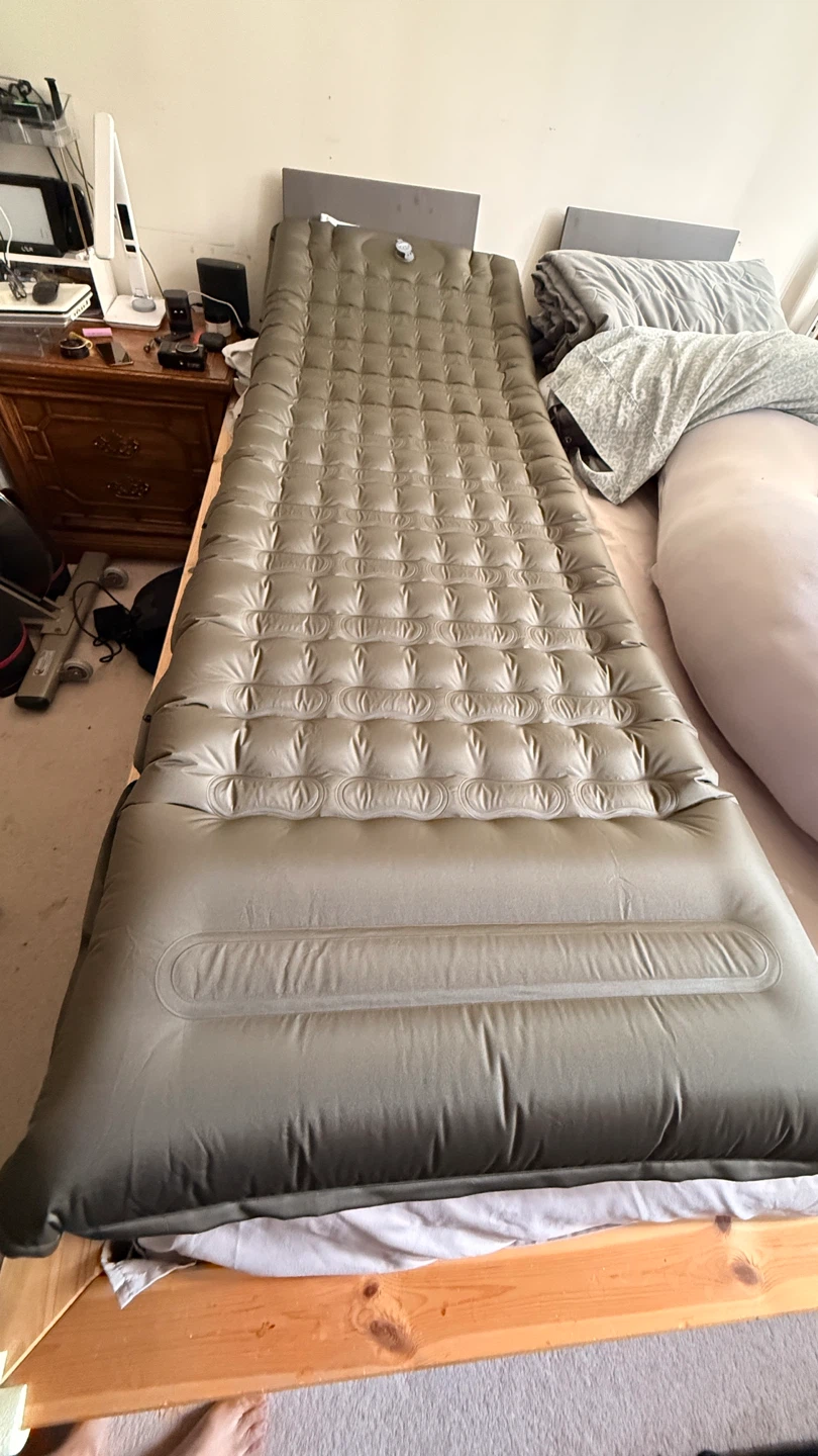 Olive Green Inflatable Sleeping Pad