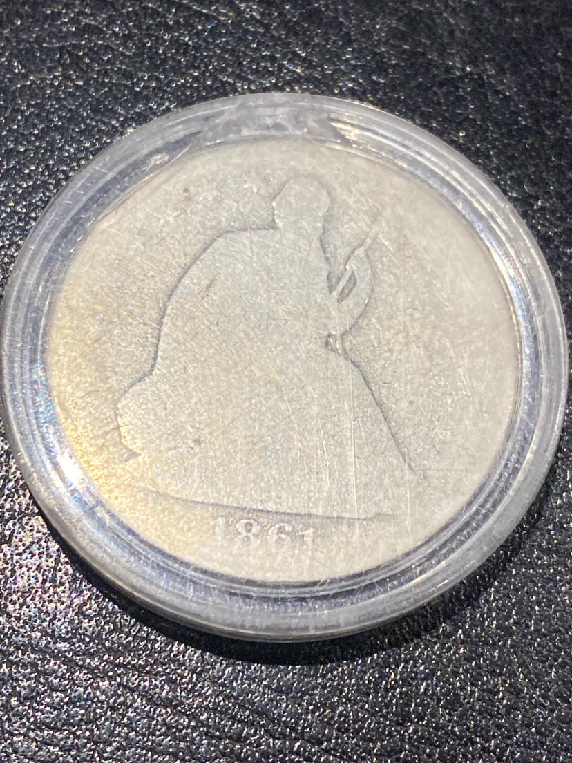 1861 Seated Liberty Half Dollar