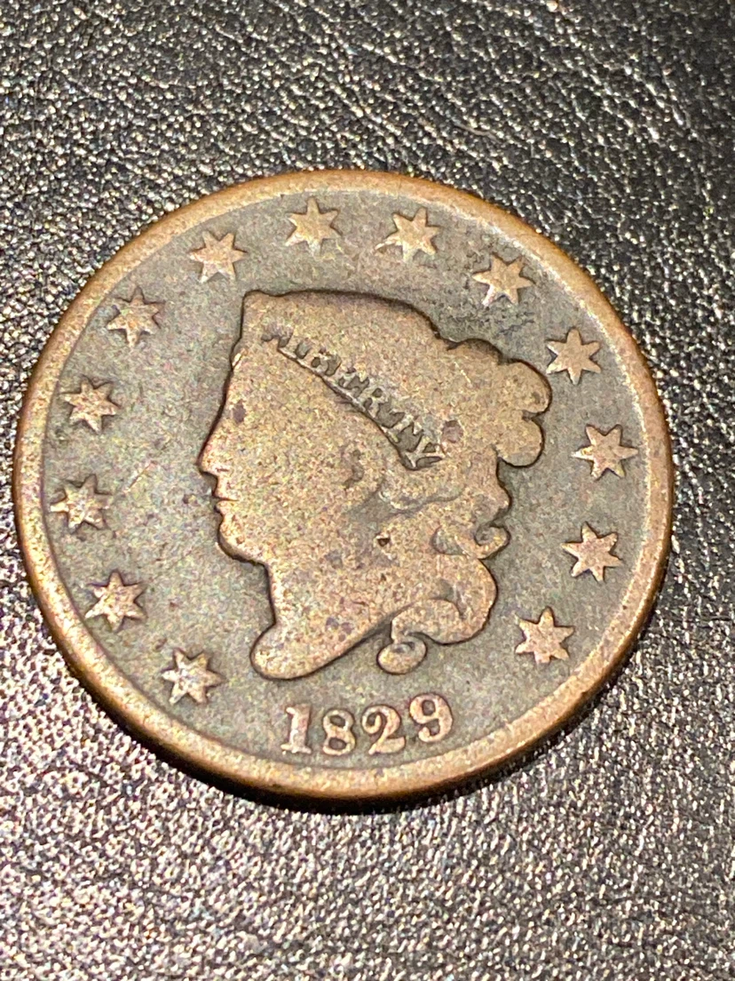 RARE 1829 US Classic Head Large Cent Coin