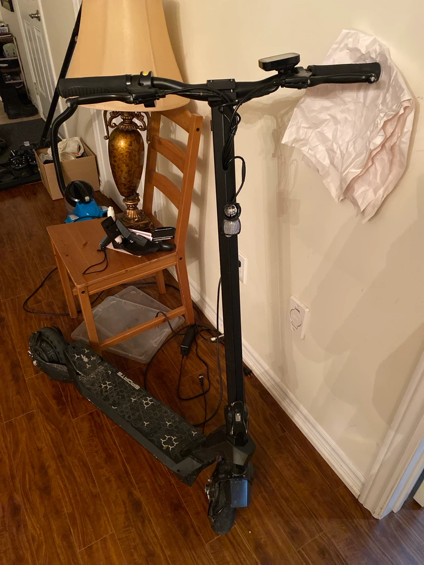 Black Electric Sports Scooter