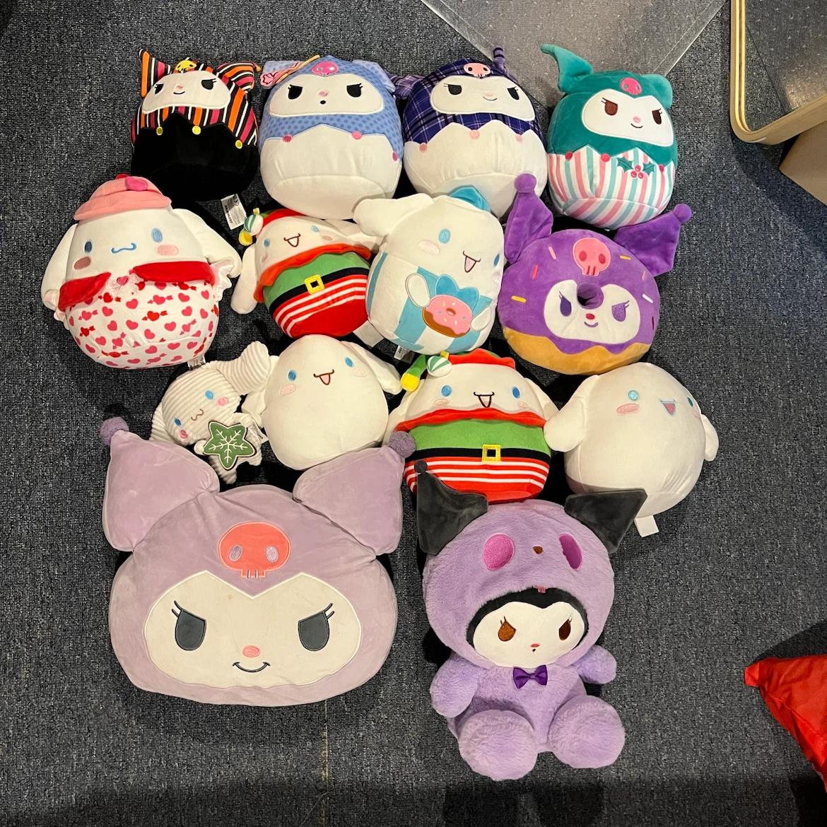 Lot of Sanrio Squishmallows and Extra Plush Toys