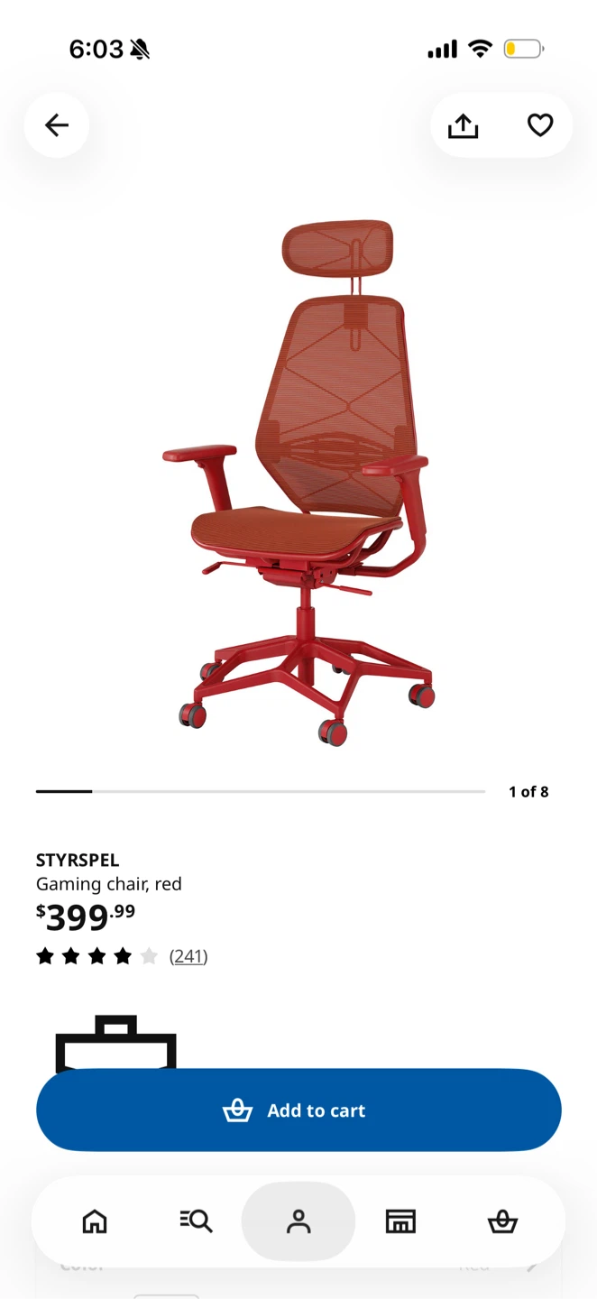 Ikea gaming chair Stryspel - photo 3