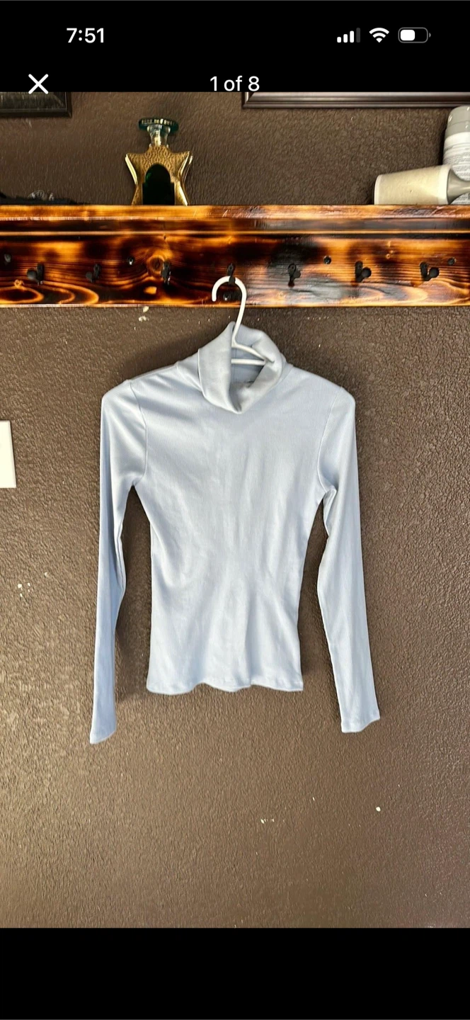 Twik Ribbed Turtle Neck Longsleeve Organic Cotton Shirt