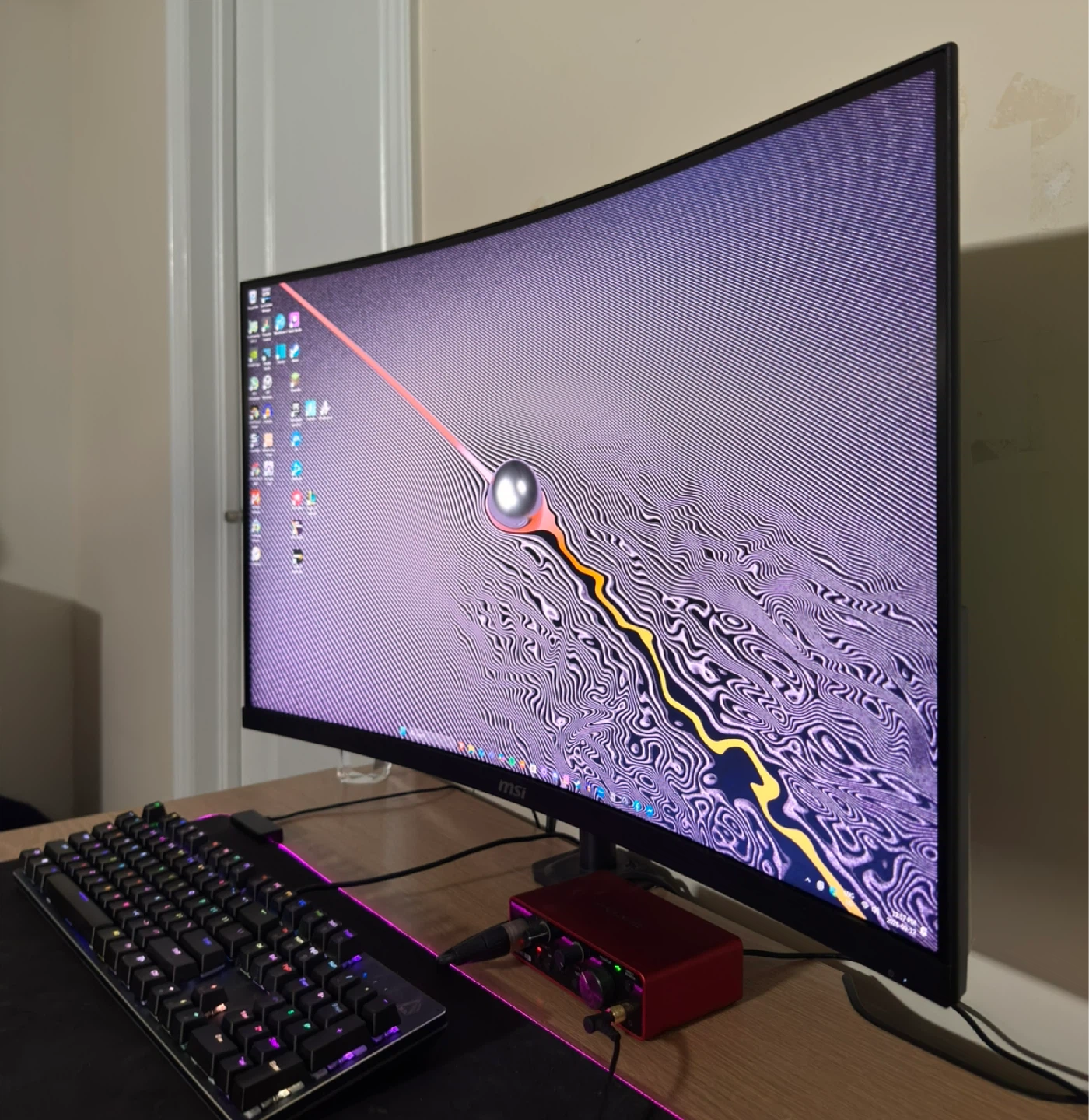 32 Inch Curved Gaming Monitor 4K 144Hz MSI G321CU