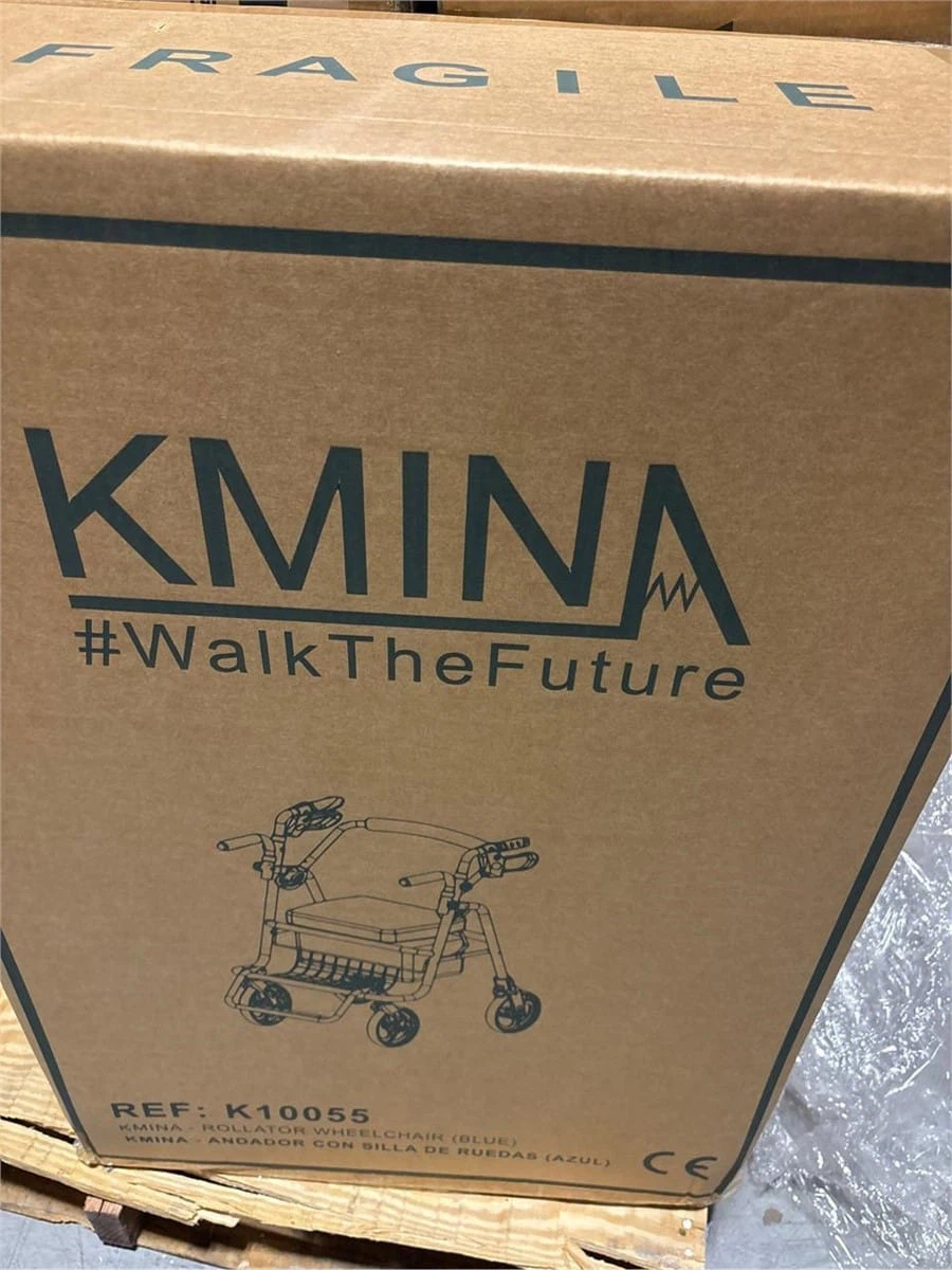 KMINA 2 in 1 Walker Wheelchair Combo, Foldable Rollator - photo 4