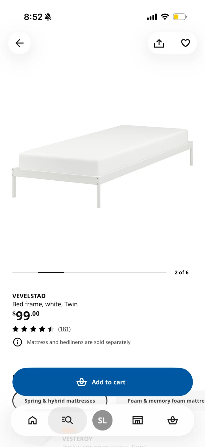 Ikea bed frame Vevelstad