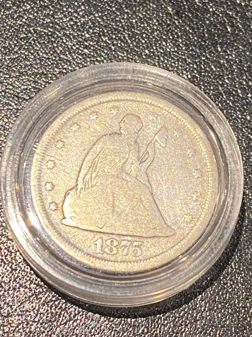 USA   Twenty Cent · 1875-S RARE - photo 2