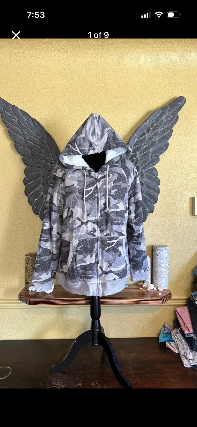 George Super Soft Camo Zip Up Sweater