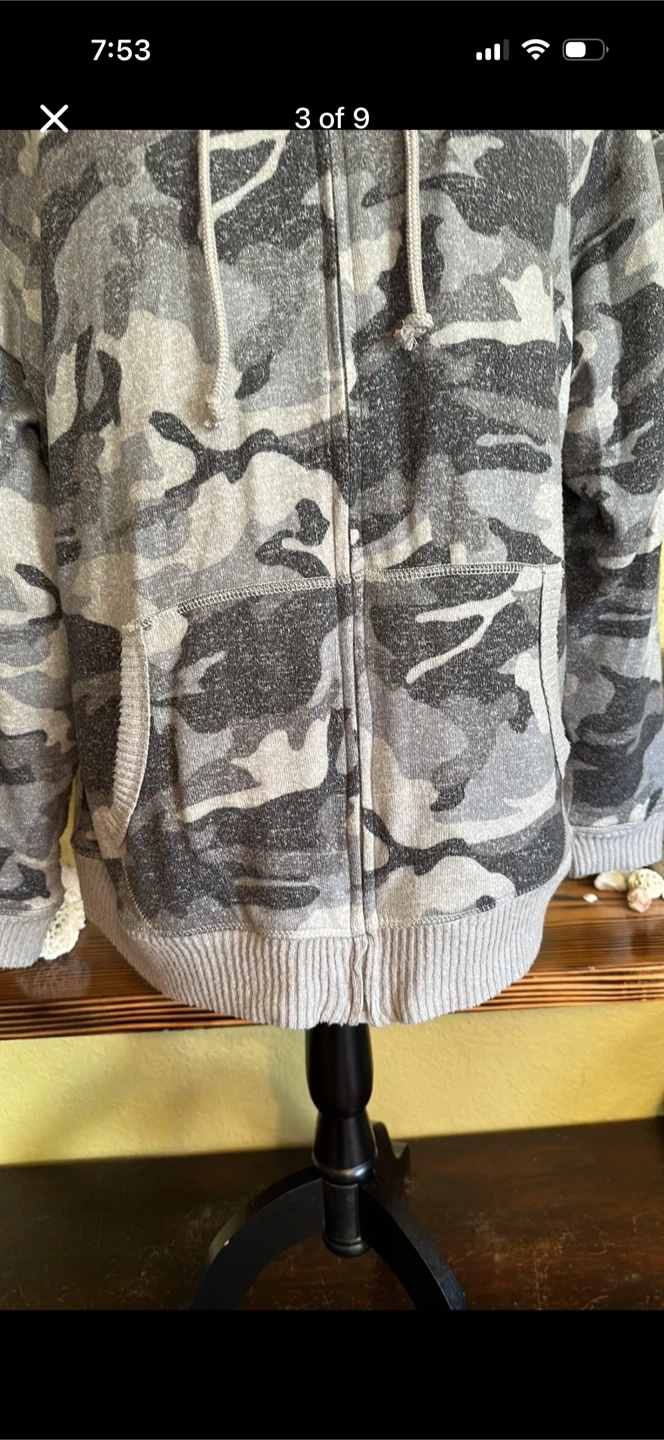 George Super Soft Camo Zip Up Sweater - photo 3