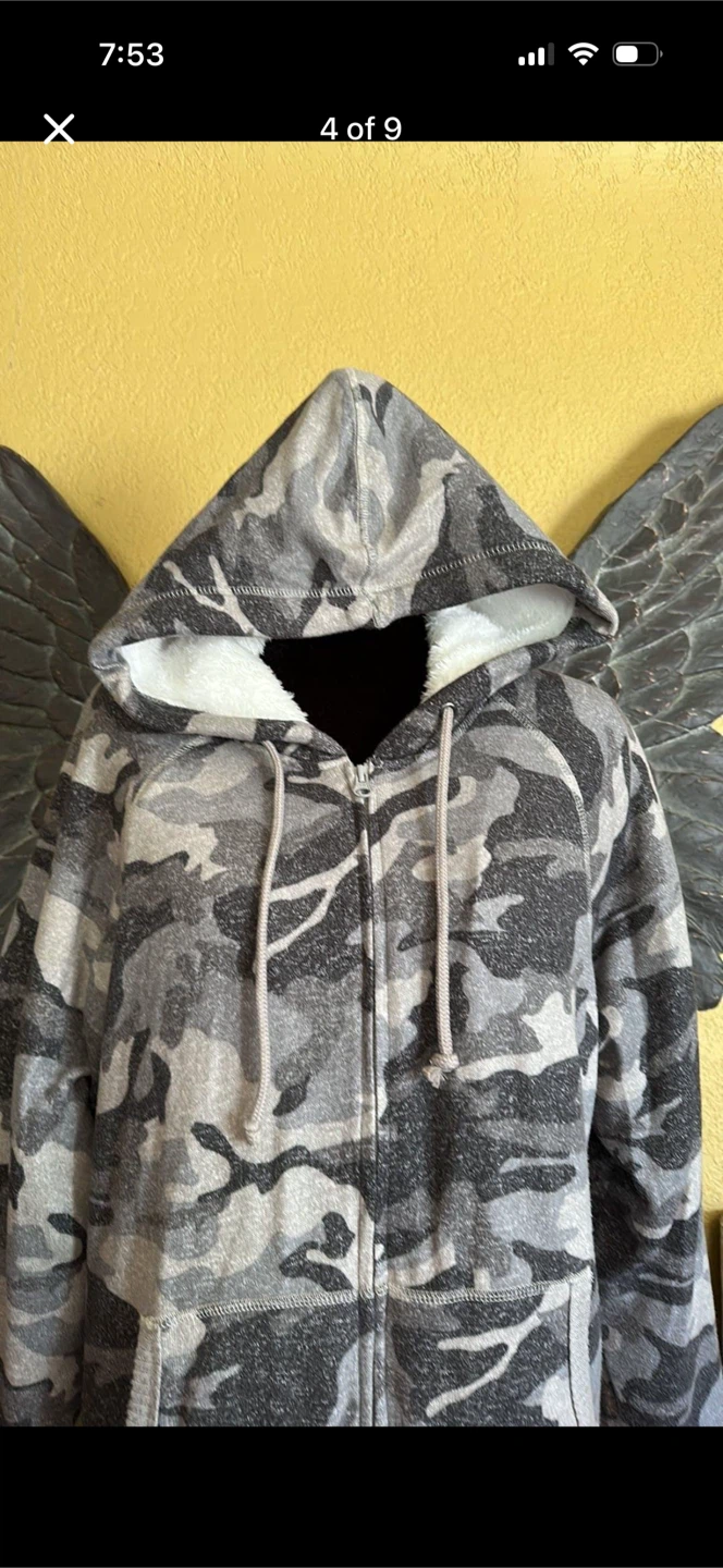 George Super Soft Camo Zip Up Sweater - photo 4