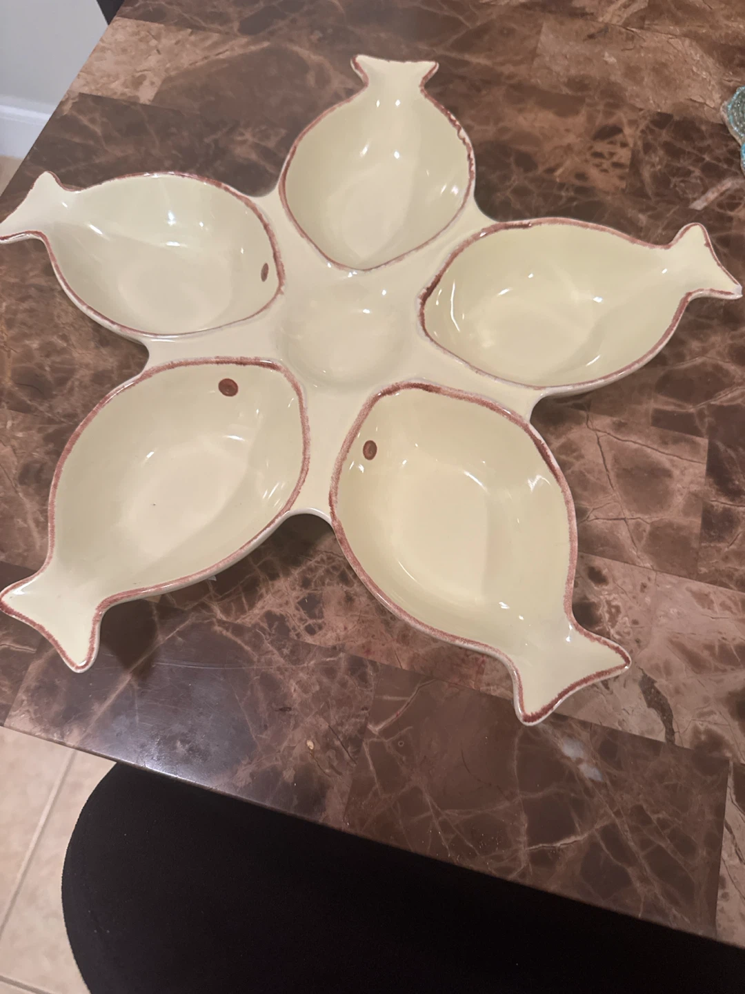 Ceramic Fish Serving Platter