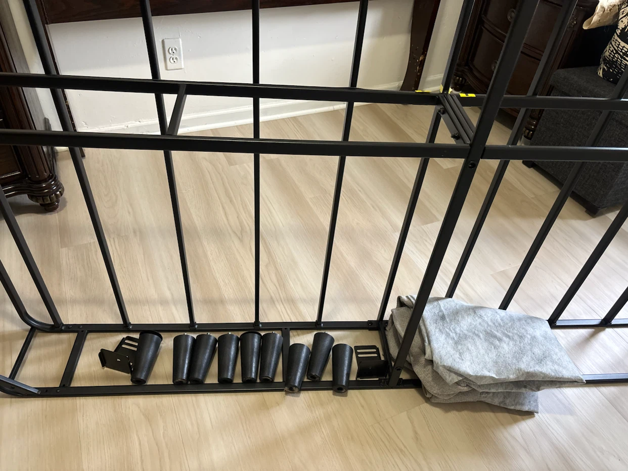 Queen Metal Bed Frame & Wooden Headboard – Can Sell Separately - photo 2