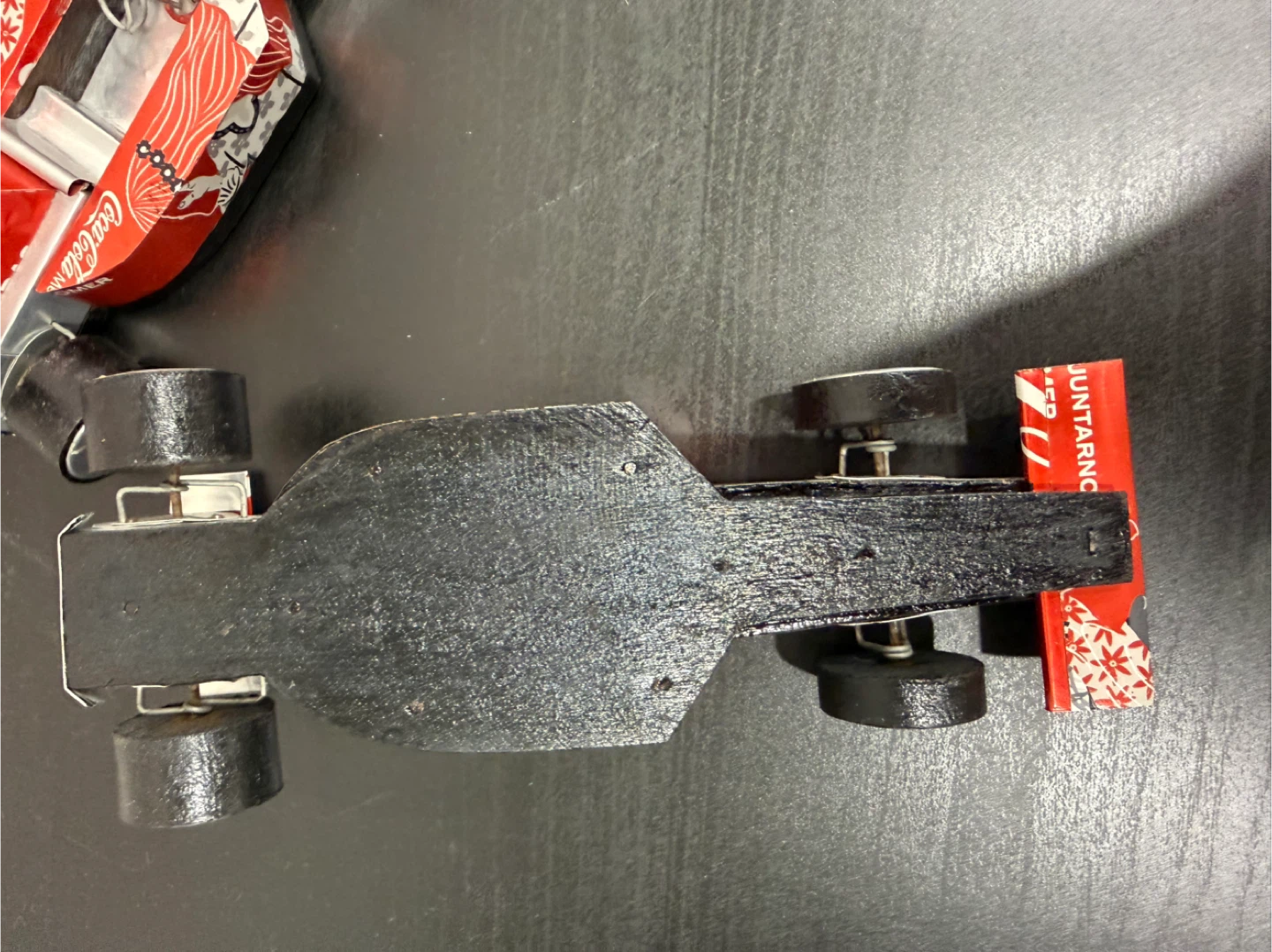 Set of 2 Handmade Coca-Cola Can Race Cars - photo 3