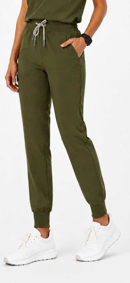 Olive Green Women's Scrub Set - photo 4