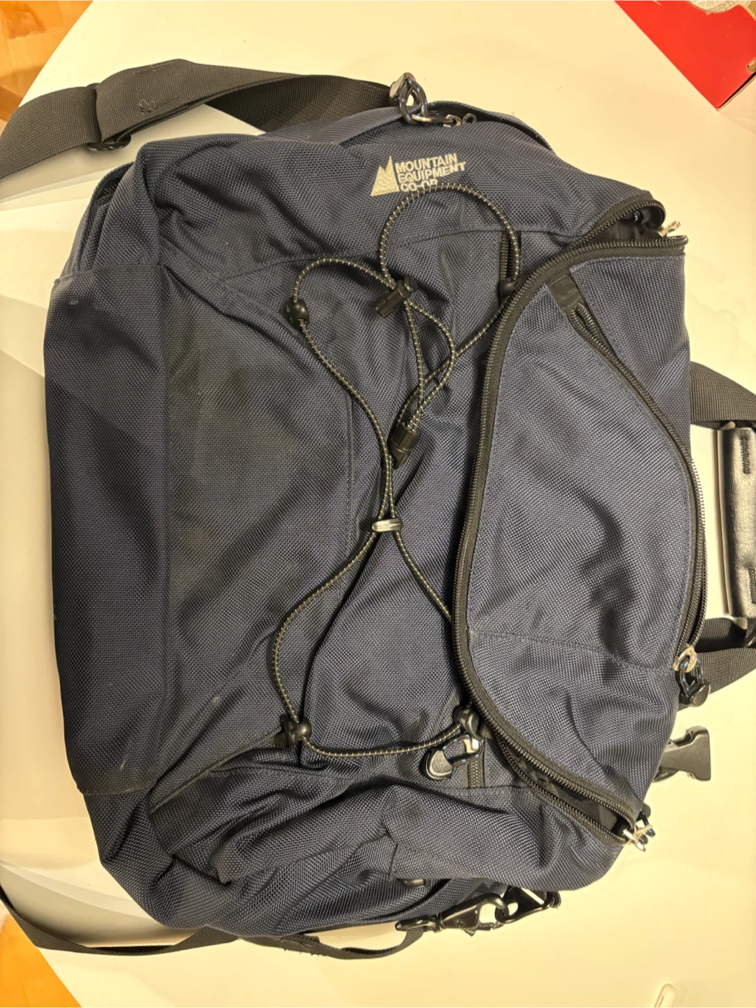 Mountain Equipment Co-op Navy Laptop Messenger Bag