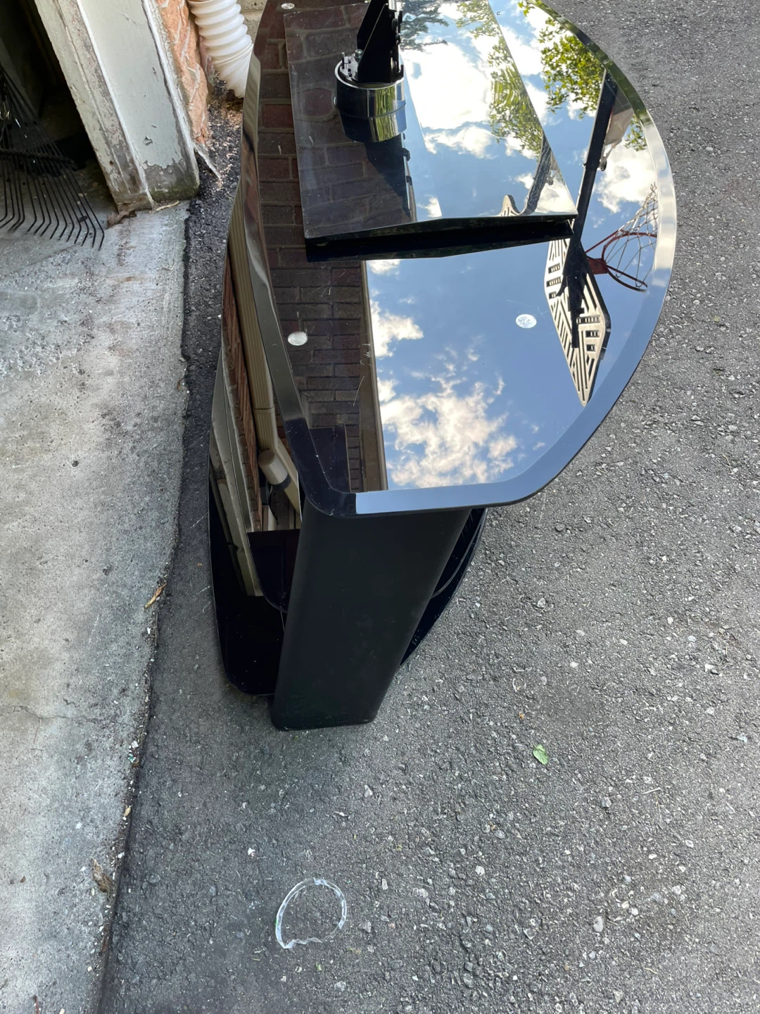 Black Glass TV Stand - photo 3