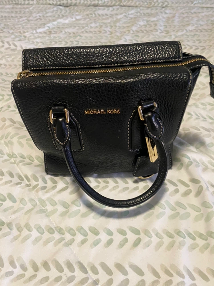 Michael Kors black leather handbag - photo 4