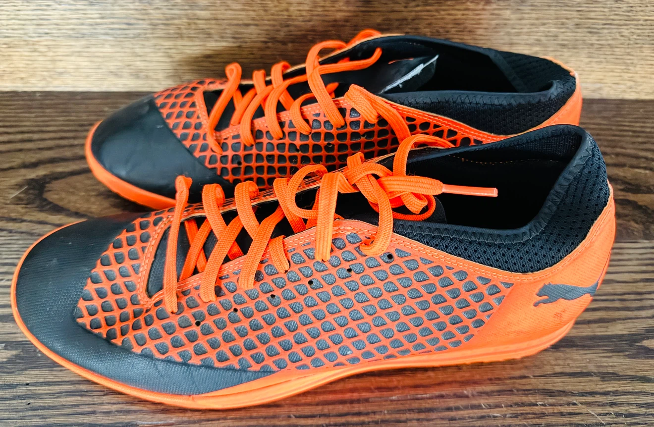 Puma Future Soccer Shoes Orange and Black size 10.5