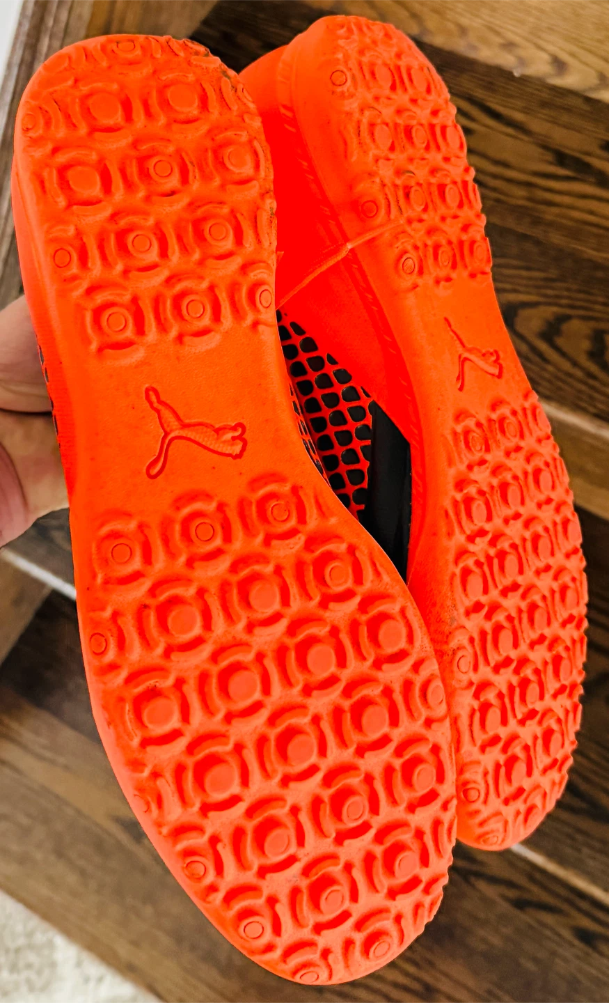 Puma Future Soccer Shoes Orange and Black size 10.5 - photo 3