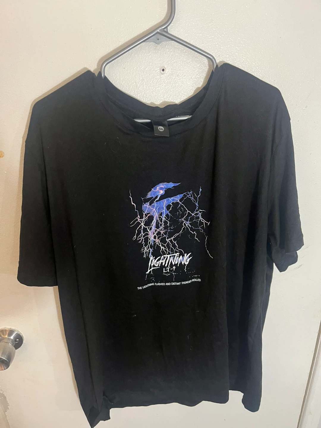 Black Lightning Graphic T-Shirt XXL