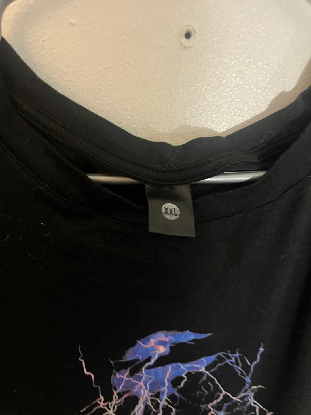 Black Lightning Graphic T-Shirt XXL - photo 2