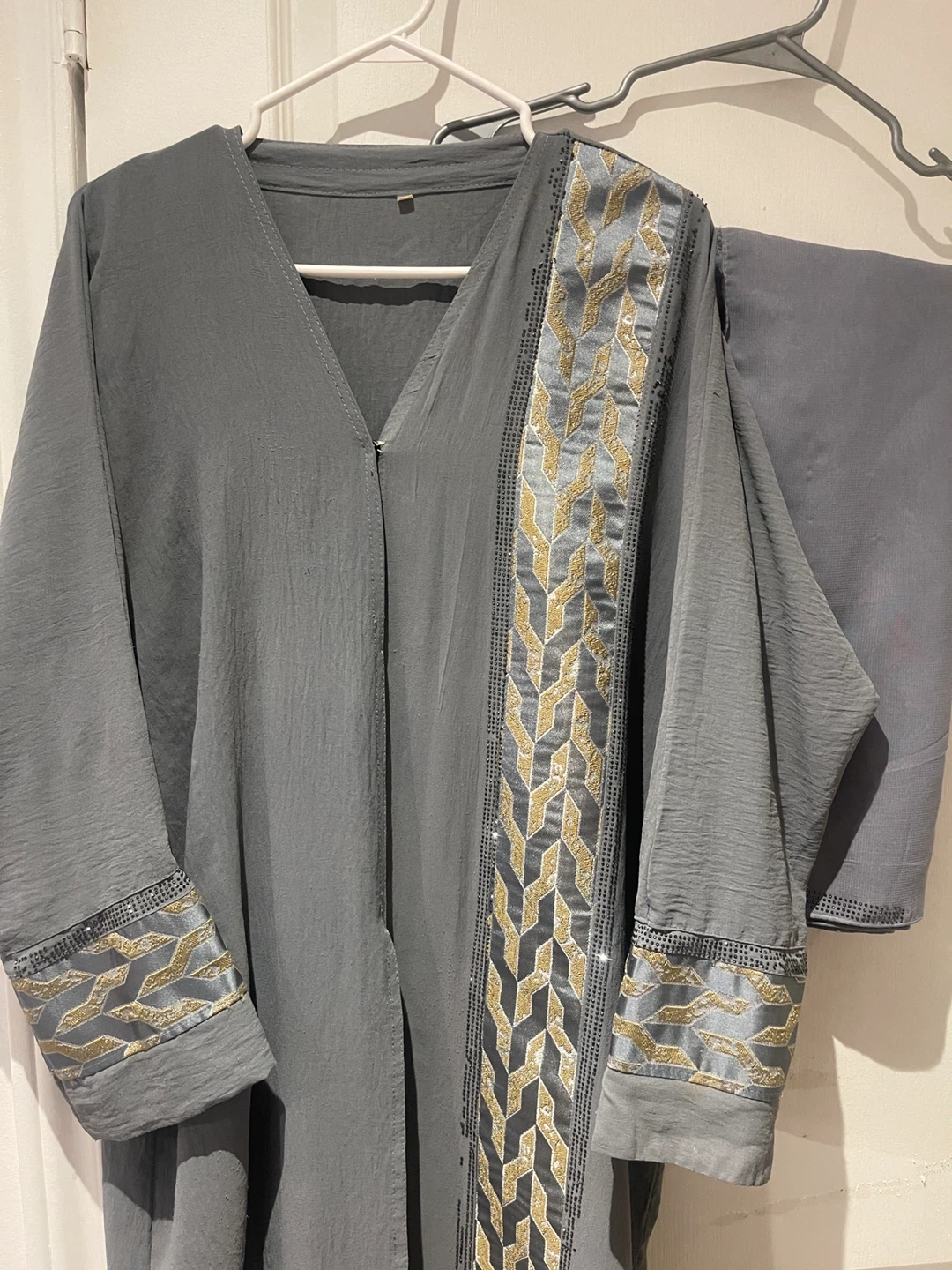 Gray abaya