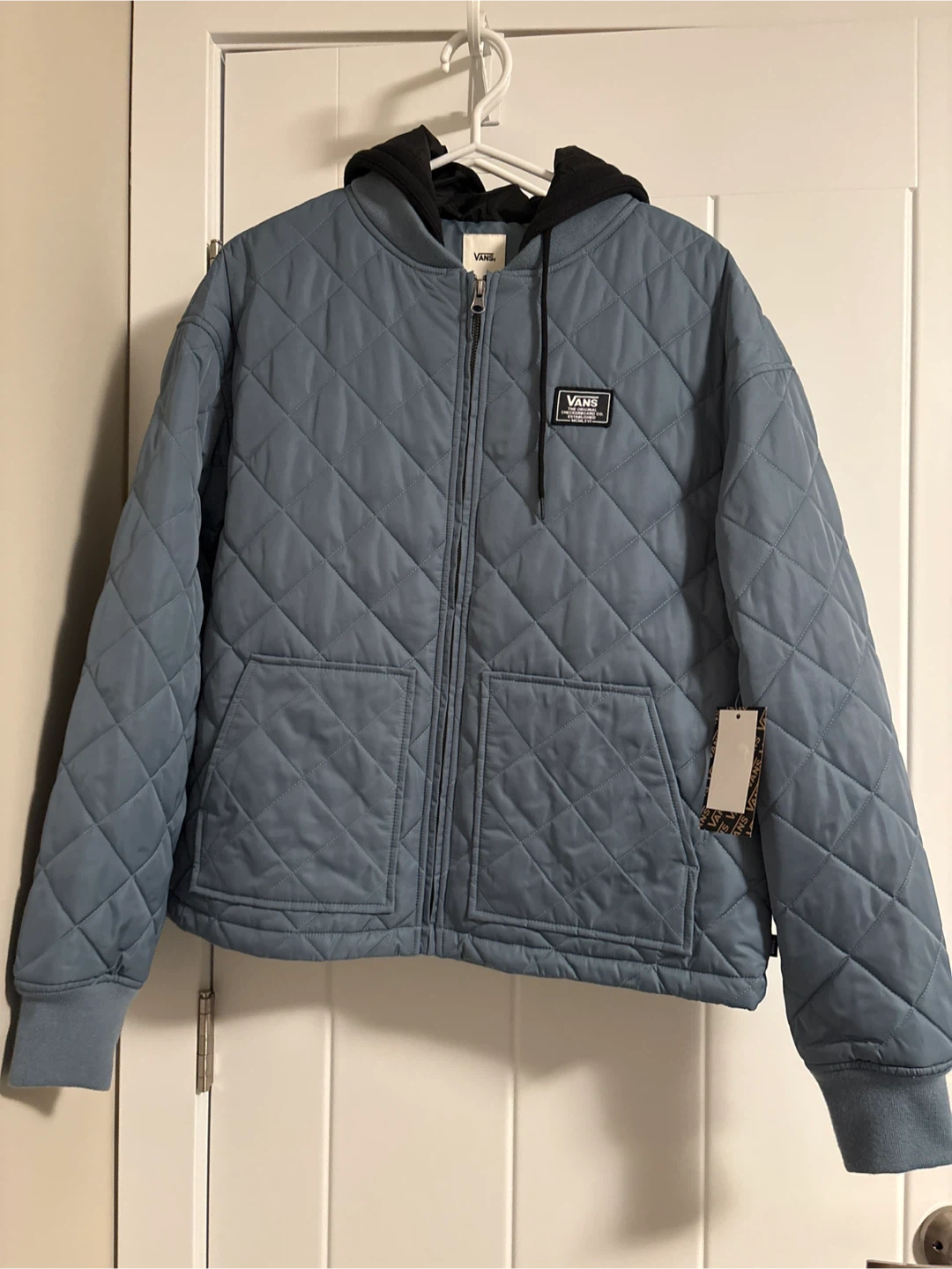Brand New Vans Quilted Hooded Zip-Up Jacket
