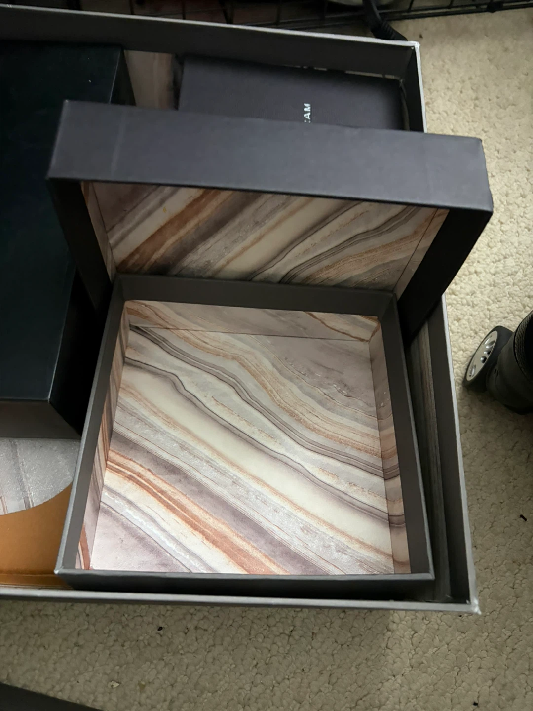 Empty box Michael Aram Lodhi Garden Lily Pad Triple Dish - photo 4