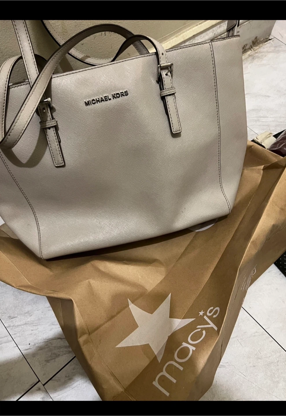 Michael Kors Saffiano Leather Tote Bag