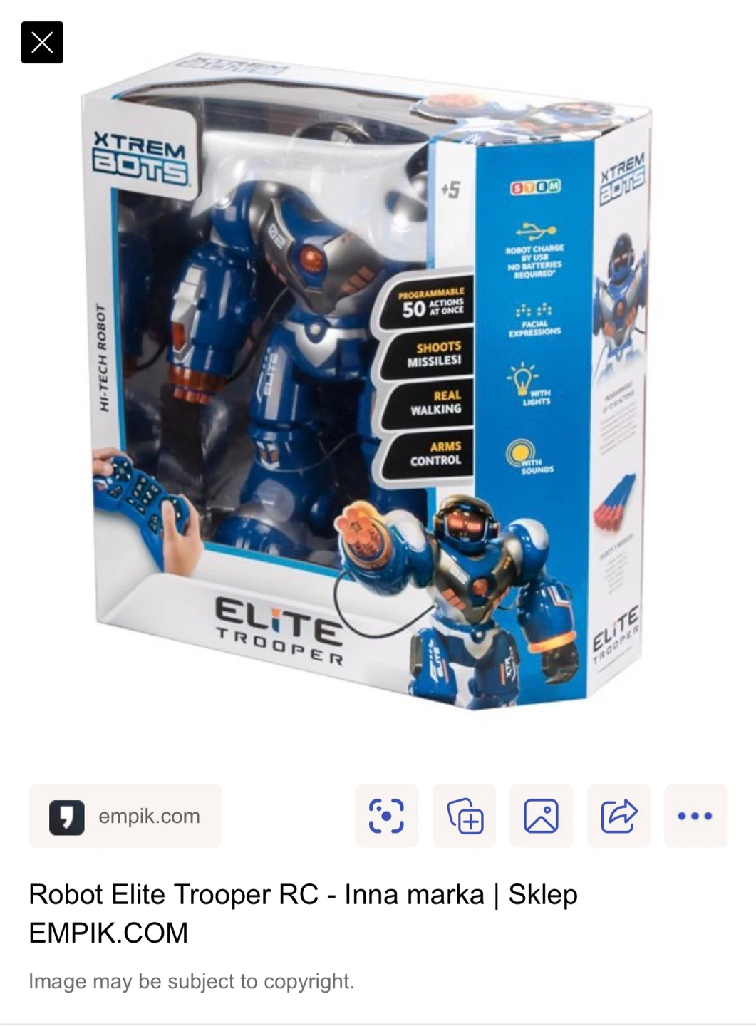 Xtrem Bots Elite Trooper RC Robot - photo 3