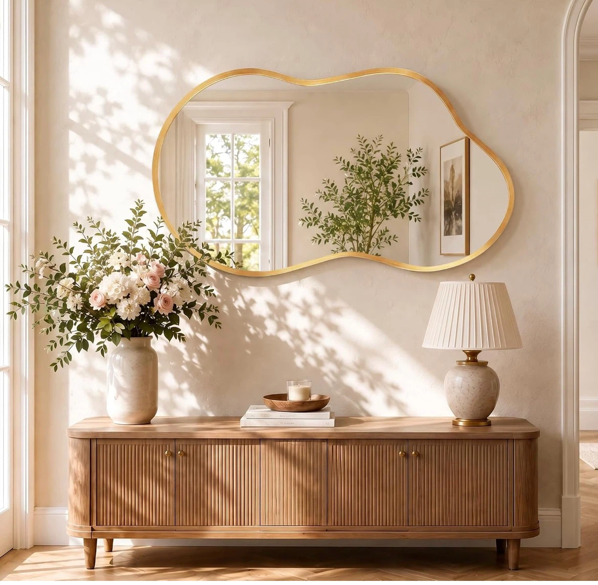 Irregular Gold Wall Mirror - photo 3