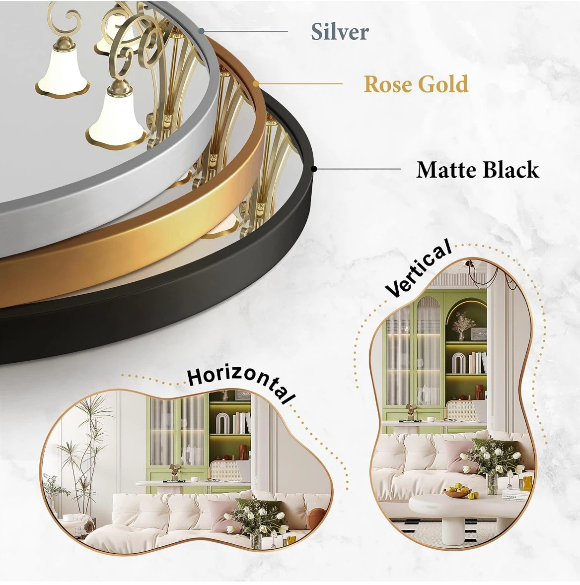 Irregular Gold Wall Mirror - photo 4