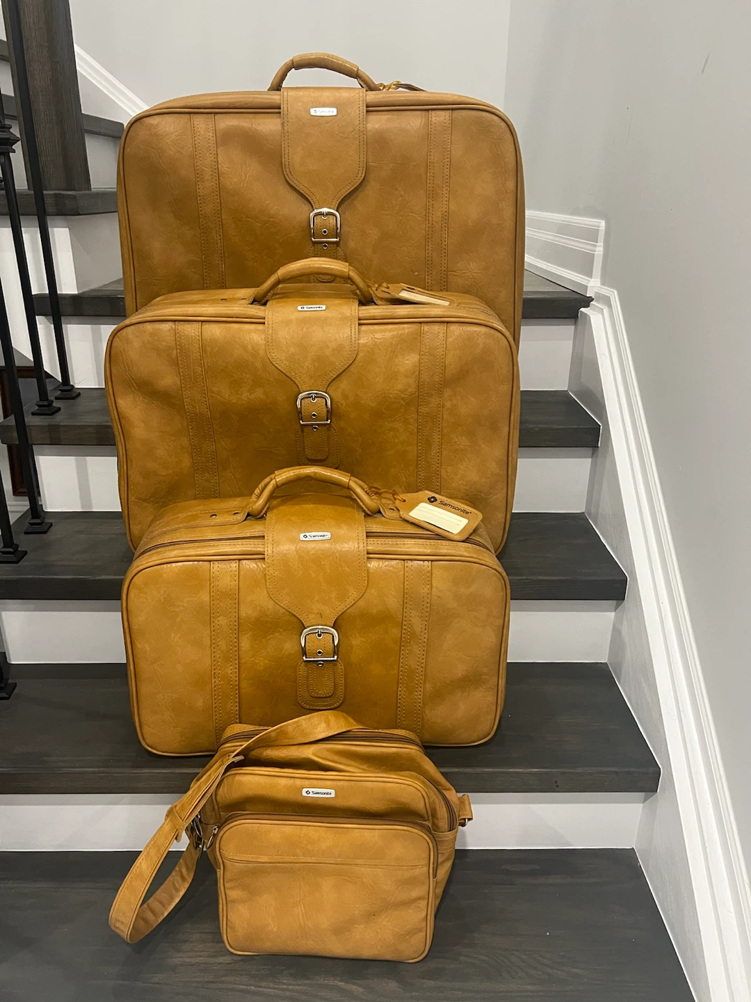 4 Piece Samsonite Vintage Caribbea Luggage Set